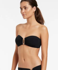 Jetset Bandeau Top Black -Seafolly Fashion Store J40256 BLK 3