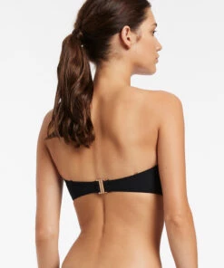 Jetset Bandeau Top Black -Seafolly Fashion Store J40256 BLK 4