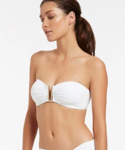 Jetset Bandeau Top White -Seafolly Fashion Store J40256 WHT 3
