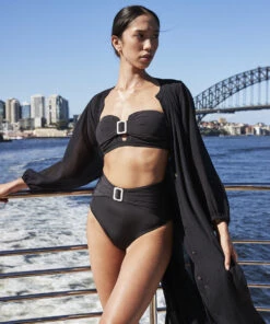 Jets Azure Bandeau Top Black