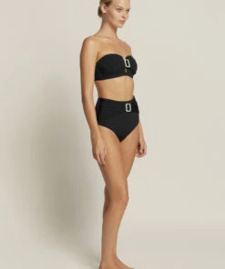 Jets Azure Bandeau Top Black -Seafolly Fashion Store J40266 BLK 3