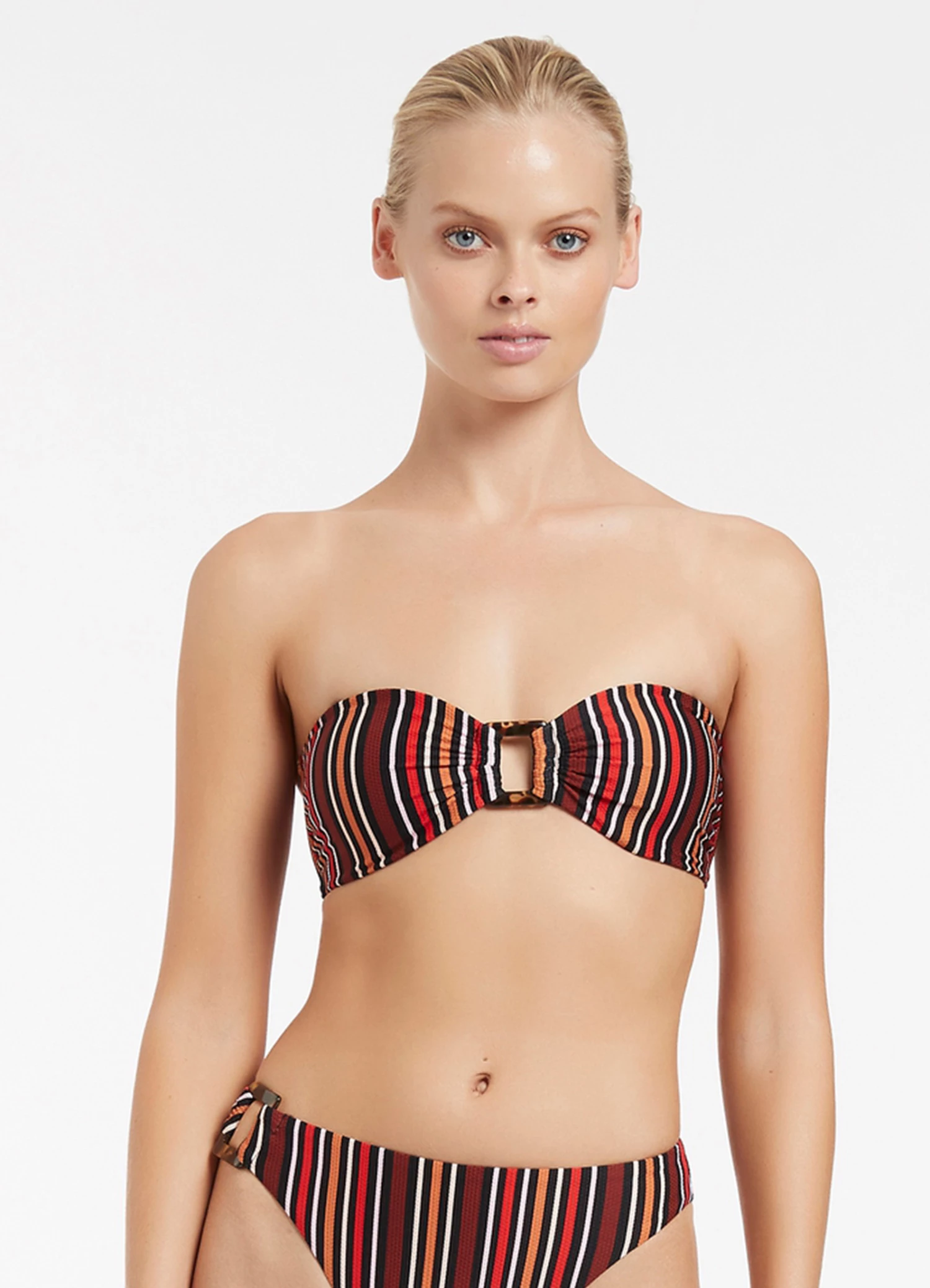 Jets Bedouin Stripe Bandeau Bikini Top Black 3 Jets Bedouin Stripe Bandeau Bikini Top Black - Image 3