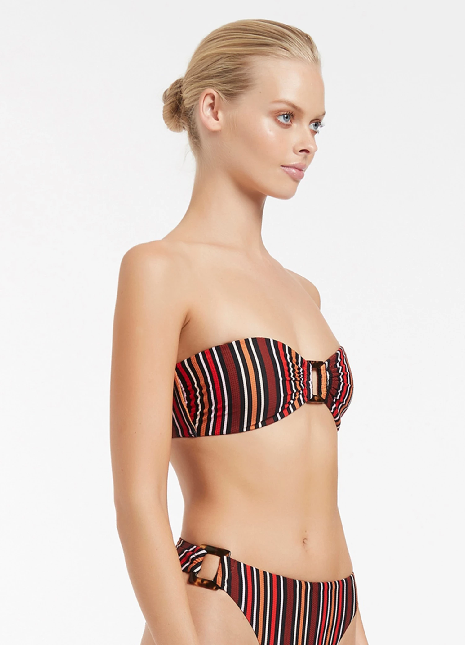 Jets Bedouin Stripe Bandeau Bikini Top Black 4 Jets Bedouin Stripe Bandeau Bikini Top Black - Image 4