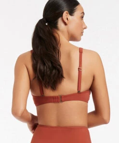 JETSET D/DD Underwire Bikini Top Russet -Seafolly Fashion Store J40330D DD Russet 4