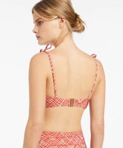 Jets Bonita Twist Front Top Maple -Seafolly Fashion Store J40347 Maple 5