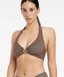 Jets Raya D_DD Halter Top Tobacco -Seafolly Fashion Store J40354D DD TOBACCO 3