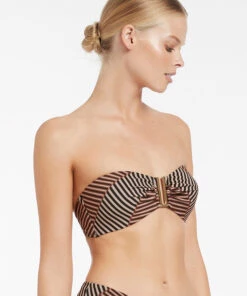 Jets Raya Bandeau Top Tobacco 6 Jets Raya Bandeau Top Tobacco -Seafolly Fashion Store J40355 TOBACCO 3