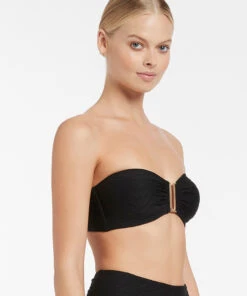 Jets Rio Bandeau Top Black 7 Jets Rio Bandeau Top Black -Seafolly Fashion Store J40357 BLK 3