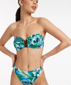 Jets Viva Bandeau Top Emerald -Seafolly Fashion Store J40382 Emerald 4