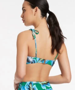 Jets Viva Twist Front Top Emerald 9 Jets Viva Twist Front Top Emerald -Seafolly Fashion Store J40383 Emerald 4