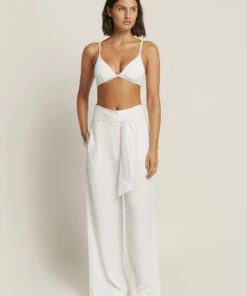 Jetset High Waist Pant White