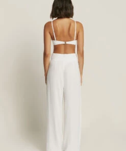 Jetset High Waist Pant White -Seafolly Fashion Store J60783 WHT 5