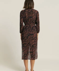 Jets Nomade Shirt Coverup Burnt clay/black -Seafolly Fashion Store J60806 BT2520CLY2521BLK 6