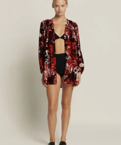 Jets Casa Lucia Shirt Desert red/black 8 Jets Casa Lucia Shirt Desert red/black -Seafolly Fashion Store J60810 DT2520RED2521BLK 5