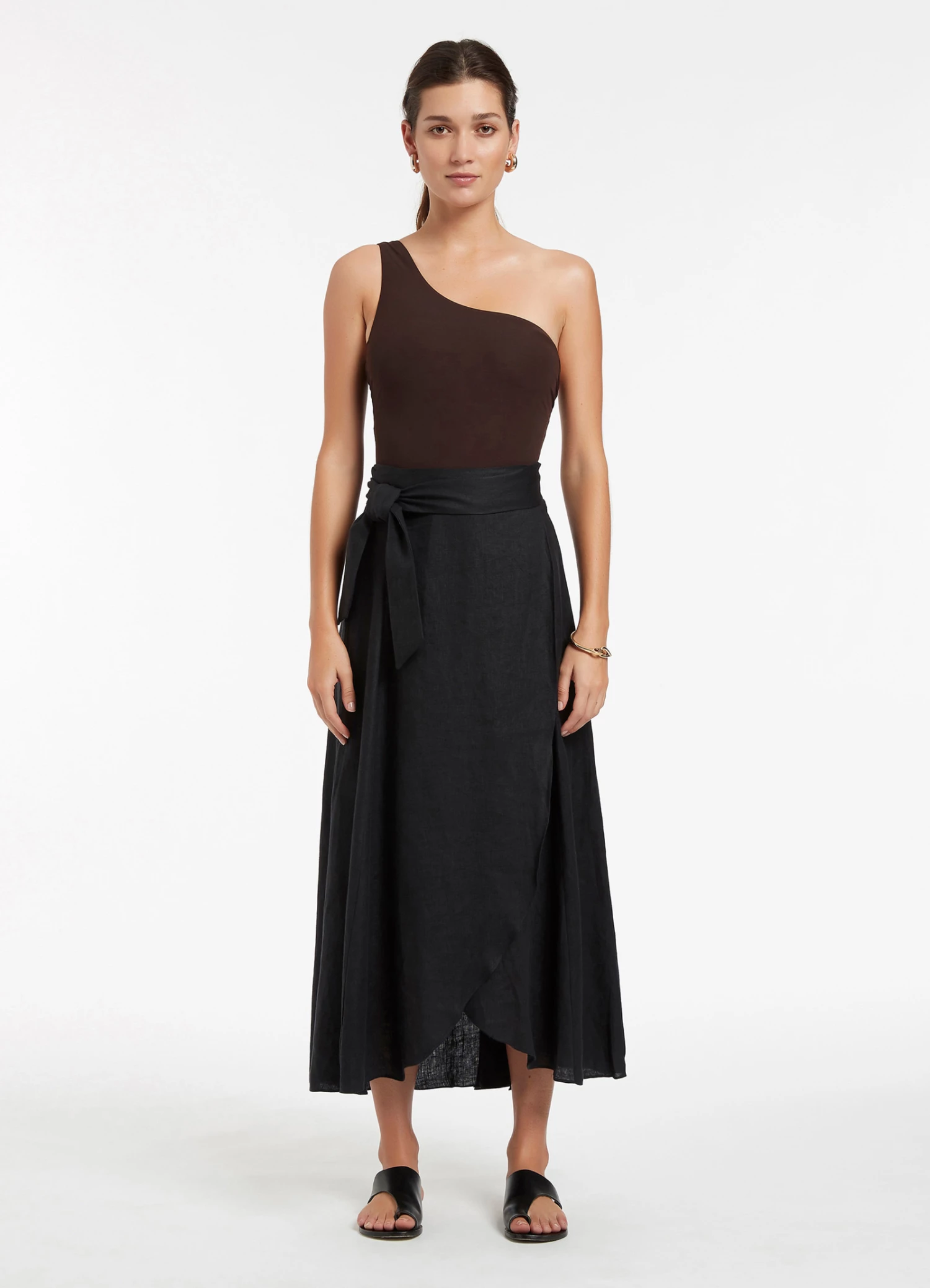 JETSET Wrap Skirt Black 2 JETSET Wrap Skirt Black - Image 2