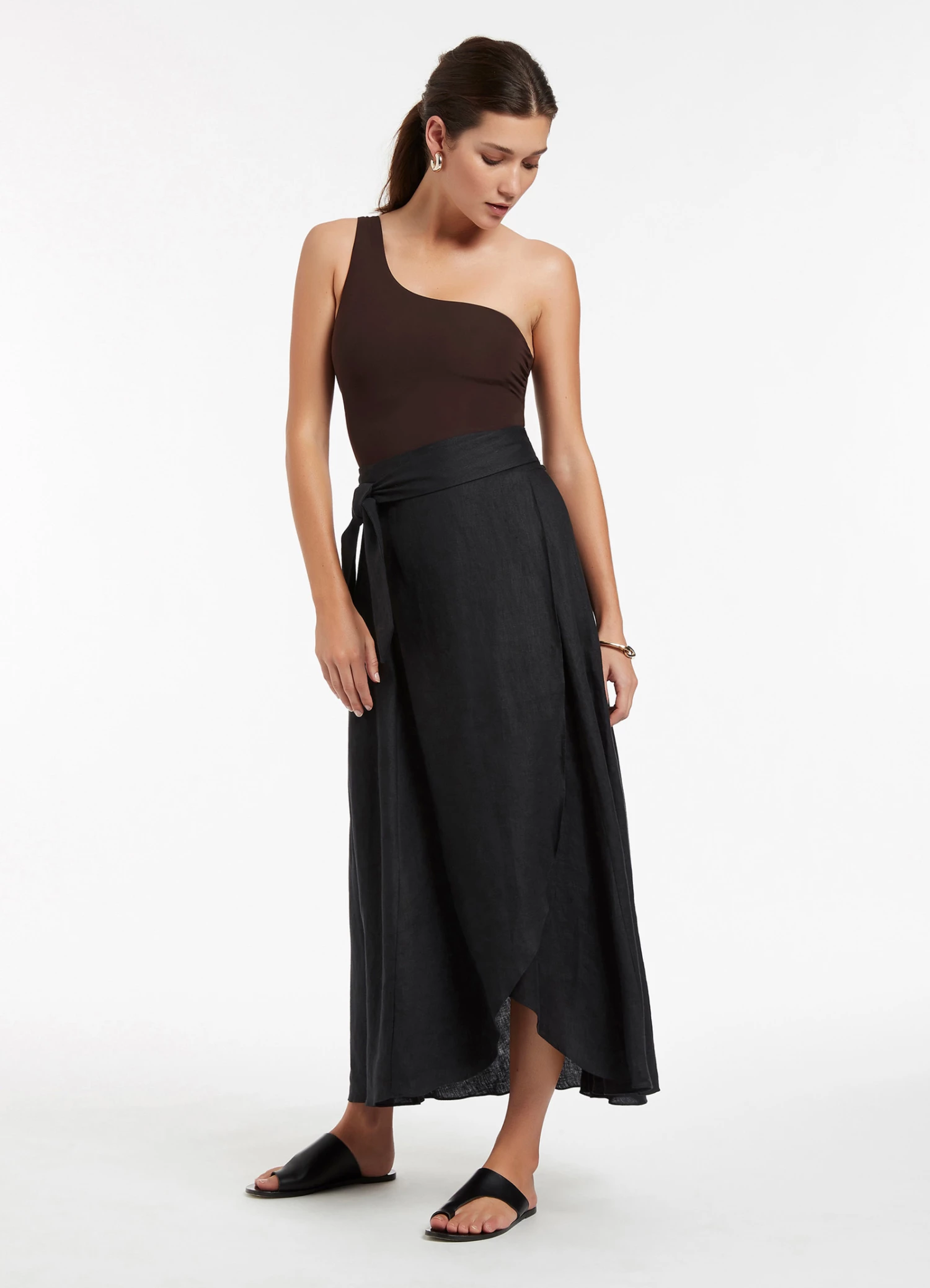 JETSET Wrap Skirt Black 3 JETSET Wrap Skirt Black - Image 3
