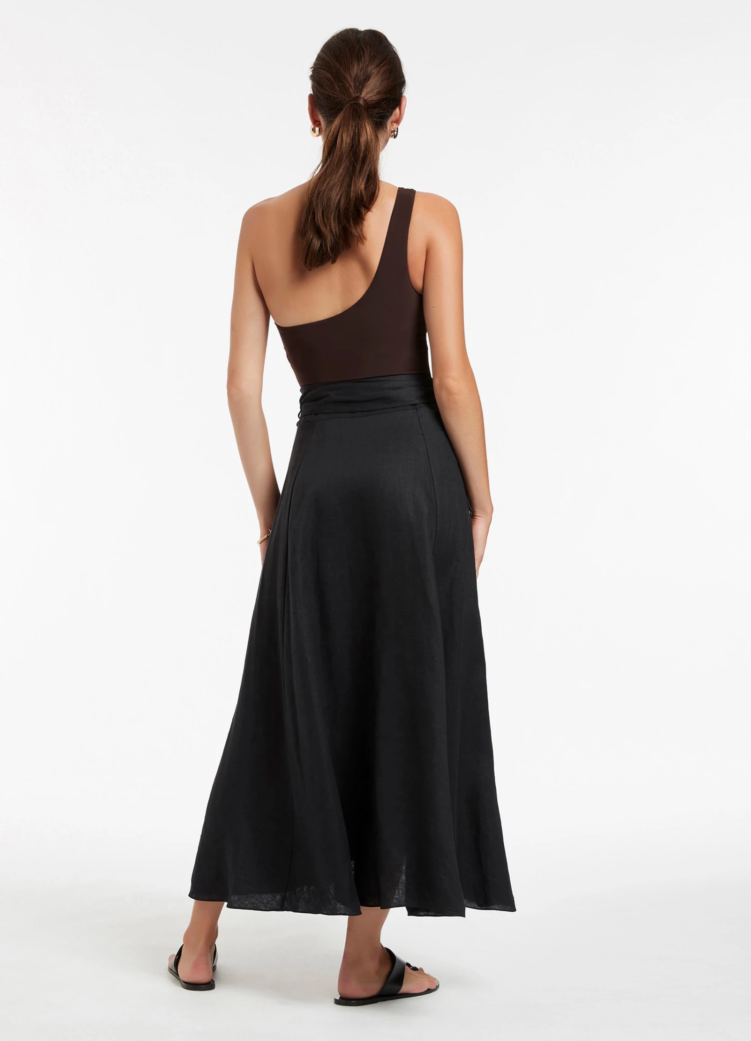 JETSET Wrap Skirt Black 4 JETSET Wrap Skirt Black - Image 4