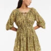Jets Majorelle Bell Sleeve Kaftan Olive