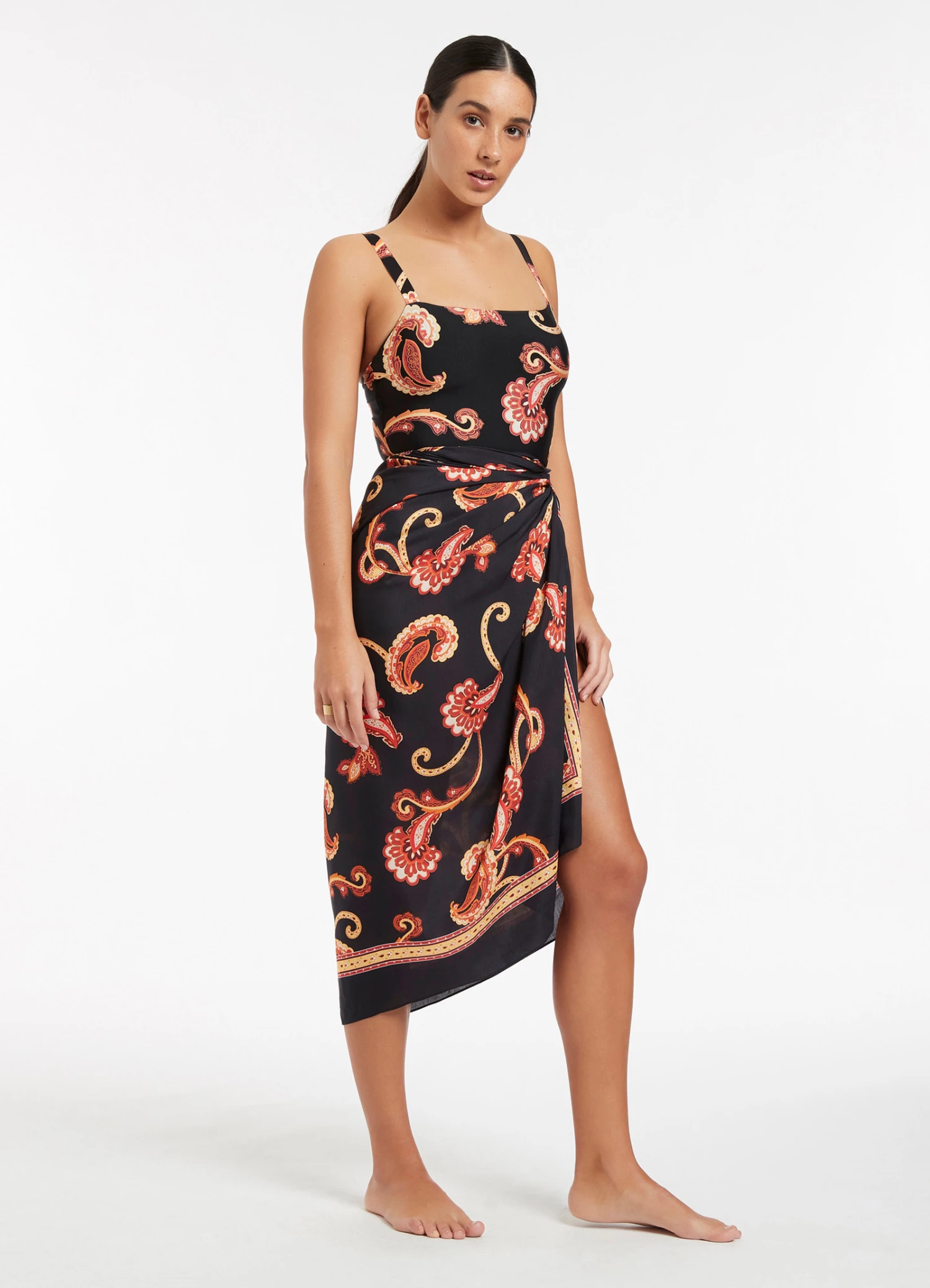 Jets Silk Road Sarong Black 2 Jets Silk Road Sarong Black - Image 2