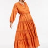 JETSET Tiered Maxi Dress Ginger