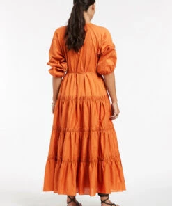 JETSET Tiered Maxi Dress Ginger -Seafolly Fashion Store J60835 Ginger 4
