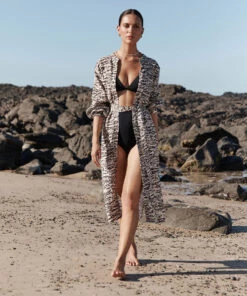 Jets Sahara Shirred Cuff Shirt dress Black