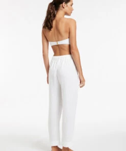 JETSET Relaxed Pant White -Seafolly Fashion Store J60840 White 4