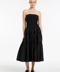 Jets Pantera Shirred Skirt/Dress Black -Seafolly Fashion Store J60852 Black 3