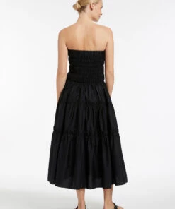 Jets Pantera Shirred Skirt/Dress Black -Seafolly Fashion Store J60852 Black 5