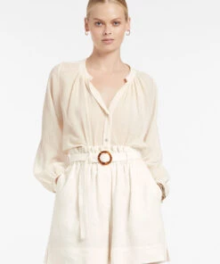 Jetset Highwaist Short Cream