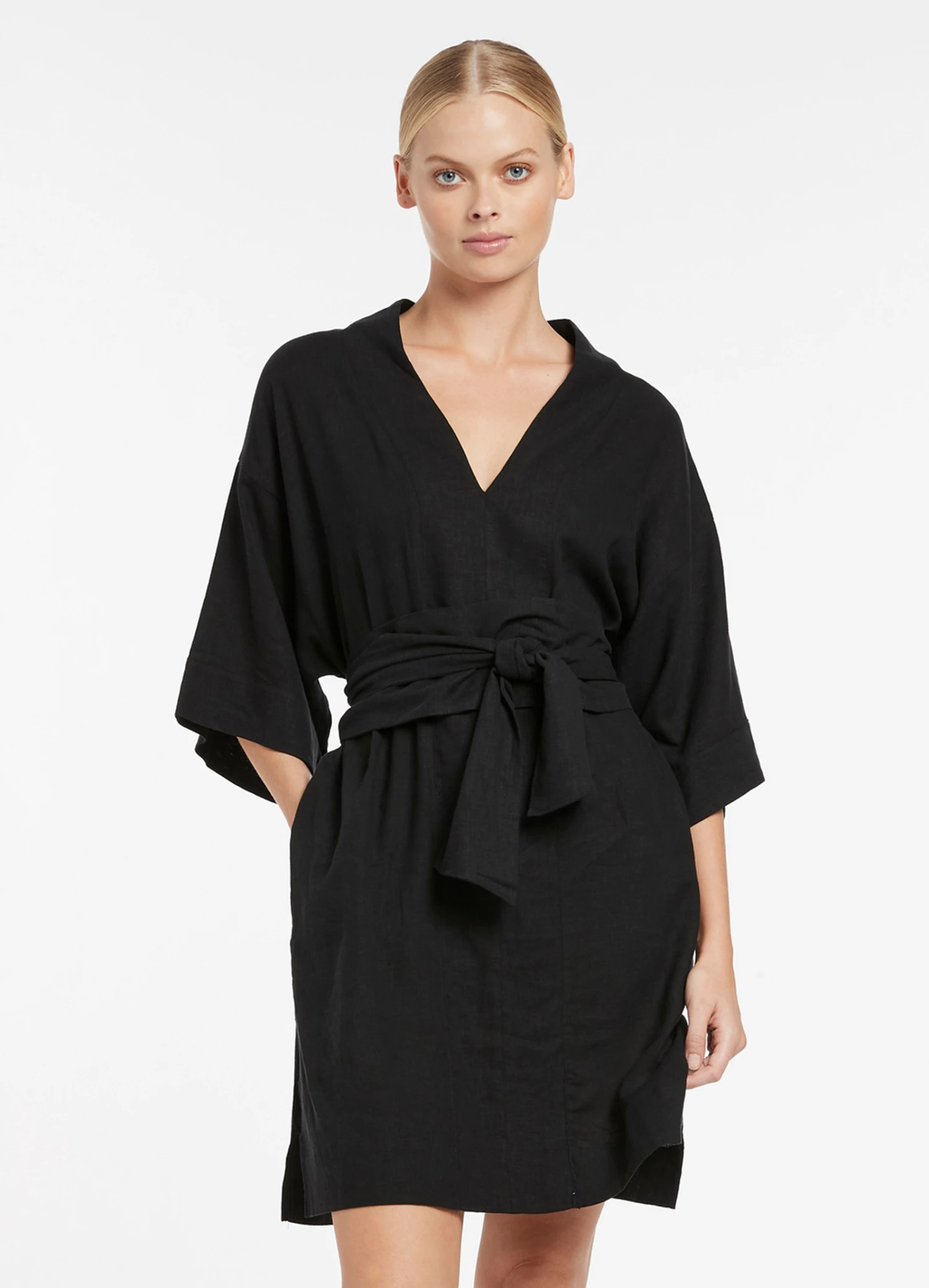 Jetset Kimono Kaftan Black 1 Jetset Kimono Kaftan Black