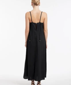 Jetset A Line Strappy Dress Black -Seafolly Fashion Store J60858 Black 3