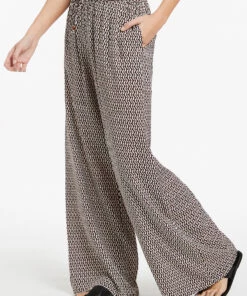 Jets Ipanema Wide Leg Pant Chocolate -Seafolly Fashion Store J60861 Chocolate 4