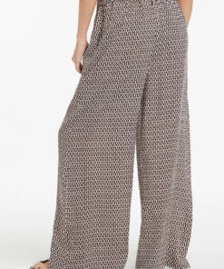 Jets Ipanema Wide Leg Pant Chocolate -Seafolly Fashion Store J60861 Chocolate 5