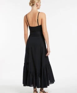 Jets Ascenso Tier Wrap Skirt Black 6 Jets Ascenso Tier Wrap Skirt Black -Seafolly Fashion Store J60874 Black 3