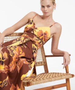 Jets Palmas Spliced Dress Chocolate