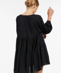 Jets Pantera Cover Up Dress Black -Seafolly Fashion Store J60900 Black 4