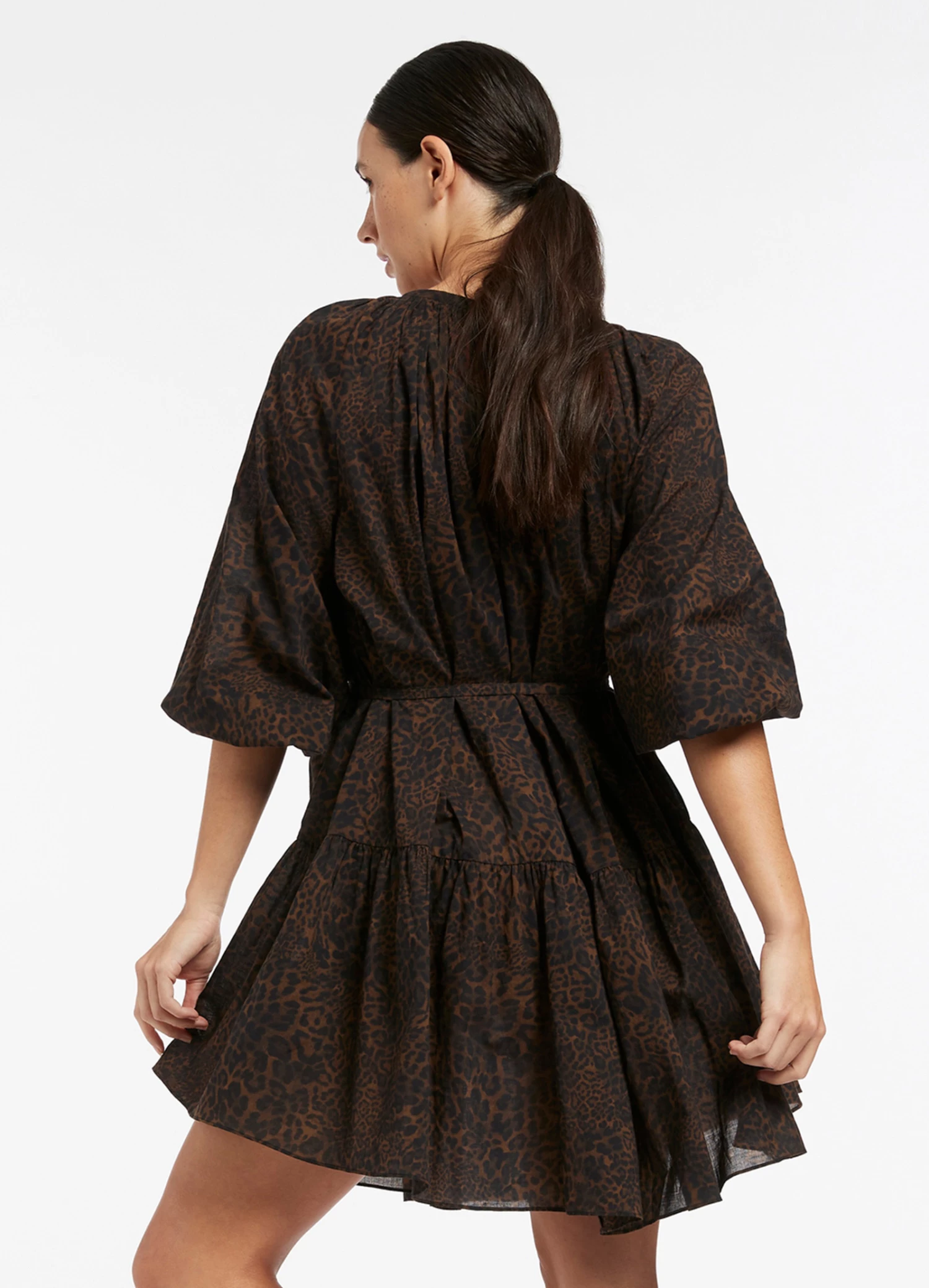 Jets Pantera Bell Sleeve Kaftan Chocolate 3 Jets Pantera Bell Sleeve Kaftan Chocolate - Image 3