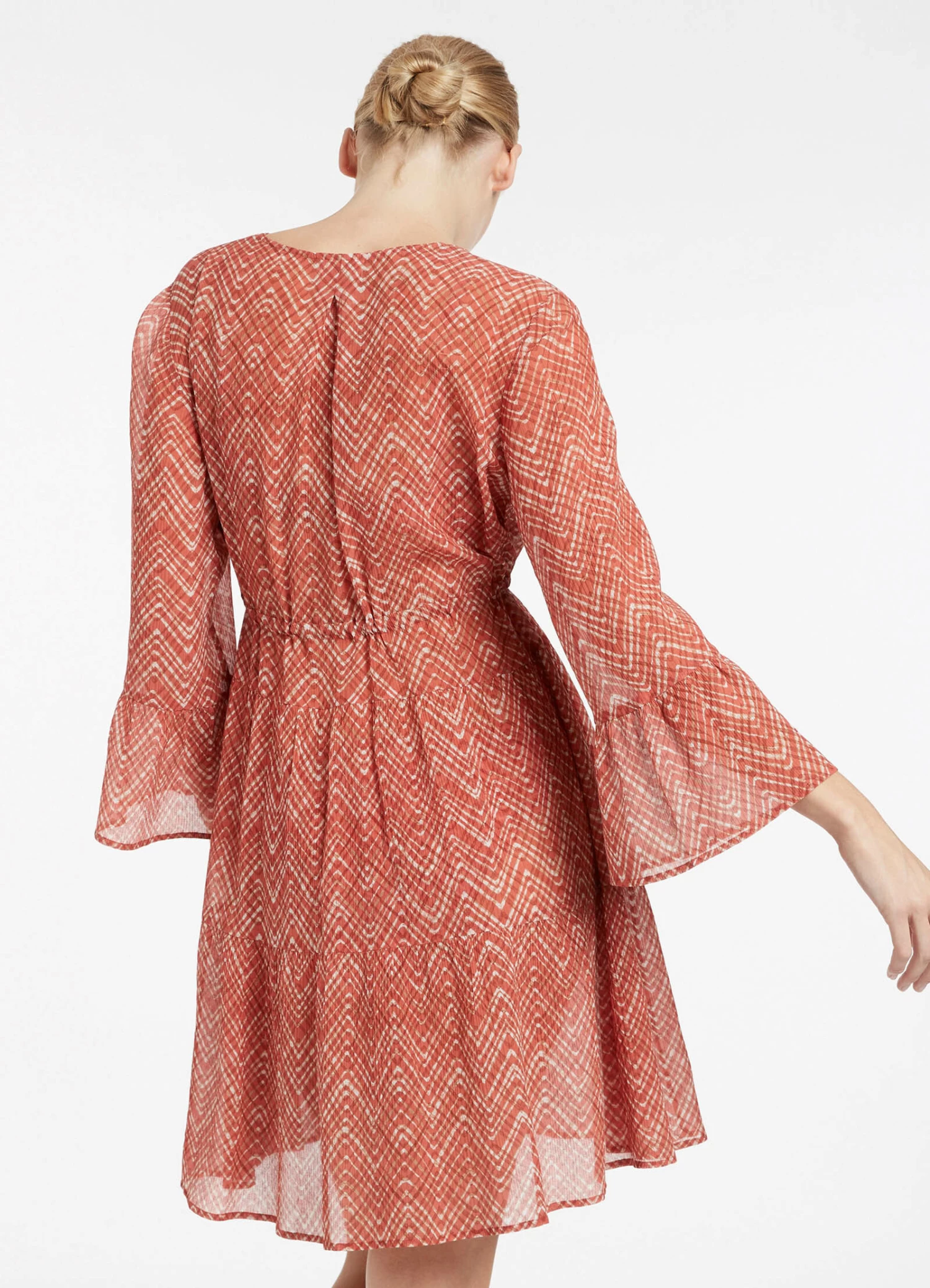 Jets Bonita Tiered Cover Up Kaftan Maple 4 Jets Bonita Tiered Cover Up Kaftan Maple - Image 4