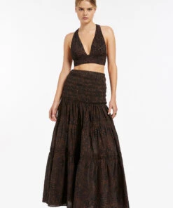 Jets Pantera Shirred Skirt/Dress Chocolate