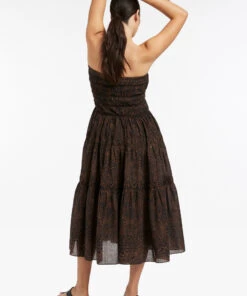 Jets Pantera Shirred Skirt/Dress Chocolate 13 Jets Pantera Shirred Skirt/Dress Chocolate -Seafolly Fashion Store J60913 Chocolate 6