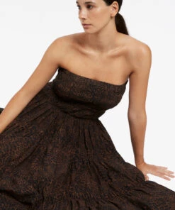 Jets Pantera Shirred Skirt/Dress Chocolate 14 Jets Pantera Shirred Skirt/Dress Chocolate -Seafolly Fashion Store J60913 Chocolate 7