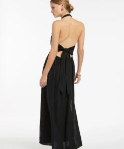 Jetset Halter Dress Black -Seafolly Fashion Store J60915 Black 3