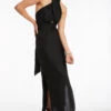 Jetset Wrap Front Dress Black