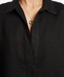 Jetset Pullover Kaftan Black -Seafolly Fashion Store J60959 BLK 10