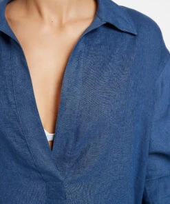 Jetset Pullover Kaftan Pacific blue -Seafolly Fashion Store J60959 PacificBlu 5